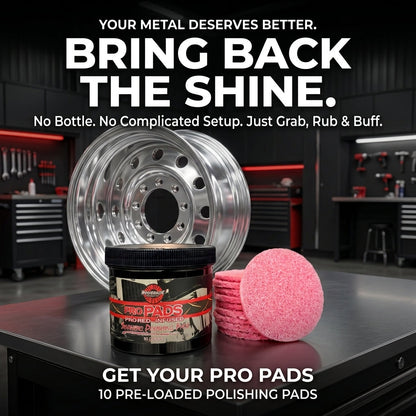 Pro Red-Infused Metal Polishing Pads