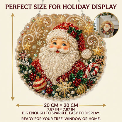 DIY Diamond Painting Santa Hanging Ornament Kit